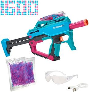 Nerf Pro Gelfire X MrBeast Blaster, 1600 Gelfire Rounds, 300 Round Hopper, Rechargeable Battery, Eyewear