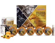 NutriGlow Gold Platinum Diamond & Pearl Facial Kit (250gm+10ml) & Bleach (43 gm) Complete Skin Care, All Skin Types (Pack of 2)