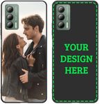 Custom Phone Case for Cricket Outlast / At&T Jetmore-6.8 in, Personalized Picture Photo Logo Name Text Design Case, Customized Soft Full-Body TPU Thin Cover, Customizable Gift for Xmas Birthday,Black