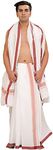 Exotic India Men's Cotton Dhoti (SPE26_Apple Butter_Free Size)