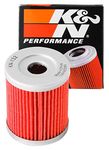 K&N Powersports Oil Filter - Cartridge 44x54mm compatible with Suzuki, Beta, Yamaha, SYM (KN-132) , Red