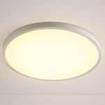 ONEGlobal MASLED 38W LED Ceiling Lights | 3240LM, 3000K Warm White, 250W Equivalent, Upto 25m2 Coverage | Ideal for Bedroom, Living Room, Bathroom, Kitchen, Office, Garage (Size:40x2cm, 1 Pack)