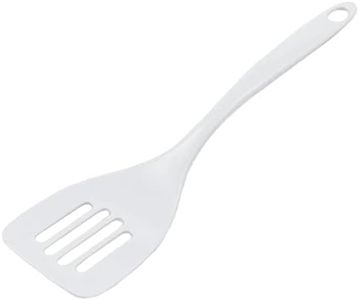 Chef Craft Basic Melamine Slotted Turner/Spatula, 11.25 inch, White