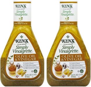 Ken's Steak House Simply Vinaigrette Classic Oil & Vinegar Salad Dressing, 16 fl oz, Pack of 2, Bundled With V2U Utensil Set