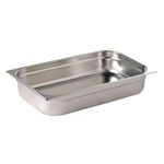 Vogue K903 Stainless Steel 1/1 Gastronorm Pan,Silver,Capacity 9 L,325(H) x 530(W) x 65(D)mm