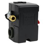 lefoo Pressure Switch for Air Compressor 95-125 psi Single Port HEAVY DUTY 26A Replaces HUBBELL FURNAS SQUARE D SIEMENS SEARS DEWALT CRAFTSMAN BLACK MAX JENNY BLACK AND DECKER