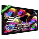 Elite Screens ER150DHD3 Sable Frame Ambient Light Rejecting ALR Fixed Frame Projector Projection Screen, 150-Inch 16:9