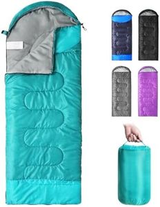 Advwin Camping Sleeping Bag for Adults Boys and Girls Lightweight Backpacking 3 Season Warm Weather Waterproof Kids Sleeping Bags for Hiking Camping Outdoor Travel