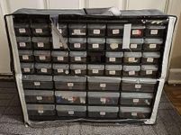 MOLLYAIR Waterproof Craft Cabinet Cover, Heavy Duty Dustproof StorageCraft Box Cover. Fits 20"W x 6"D x 16"H-Only Cover