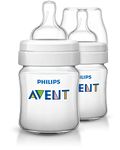 Philips Avent Anti-Colic Baby Bottles 4oz, 2pk, SCF560/27
