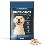 Probiotics For Dogs | 60 Tablets | Supports Healthy Digestive & Immune System | Unique Formula Contains Beta Glucans, Turmeric & Ginger