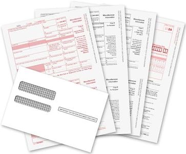 1099 MISC Forms 2024, 1099 MISC Laser Forms IRS Approved Designed for Quickbooks and Accounting Software 2024, 4 Part Tax Forms Kit, 25 Envelopes Self Seal, 25 Vendor Kit - Total 54 (105) Forms