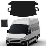 EcoNour Windshield Cover for Ice and Snow | Enhanced 600D Oxford Fabric Windshield Frost Cover | Water, Heat & Sag-Proof Car Windshield Snow Cover | Suitable for Van & MPV | XX-Large (78 x 45 Inches)