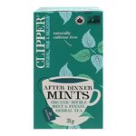 Clipper Tea Organic After Dinner Mints Double Mint and Fennel Herbal Tea, Pure Natural Ingredients, Fairtrade Tea, Non-GMO, Biodegradable and Compostable Tea Bags, 38g - 20 Tea Bags