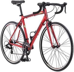 Schwinn Volare 1400 Drop Style Hybrid Sports Road Bike, Men and Women, 14-Speed, 700c Wheels, 21-Inch Aluminum Frame, Alloy Linear Pull Brakes, Red