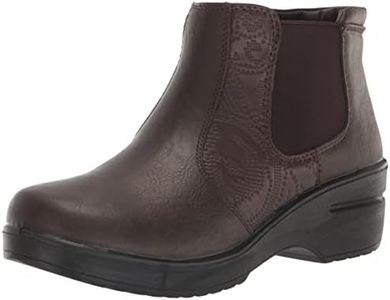 Easy Street Women's Rosario, Brown Embossed, 7 Wide