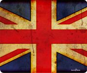 Union Jack British Flag Grunge Thick Mouse Pad