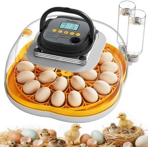 25 Egg Incubators for Hatching Eggs, Spacious Interior with Protective Wall, Top Handle, Automatic Egg Turning, Smart Lockdown Mode, Incubation Day, Auto Water Refill, for Chicken, Quail & Duck Eggs