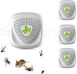 Ultrasonic Pest Repeller, 4 PCS Ants Repellent, Mosquito Repellent plug in, Efficient Against Mice Rat Mosquitoes Spider Cockroach Moths Ants Etc