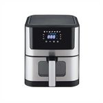 Glen Digital Air Fryer, 6.0 Litre Digital Controls, 7 Pre Set Menu Timer, Temperature Control, 1500W -Black (SA3043DSS)