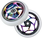 Envy Scooters 120mm x 30mm TRi Bearing Wheel Pair - Oil Slick/White