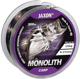 Jaxon Lenza da pesca Monolith CARP 0,25 – 0,35 mm 300 m bobina monofilo per carpa (0,27 mm/15 kg)