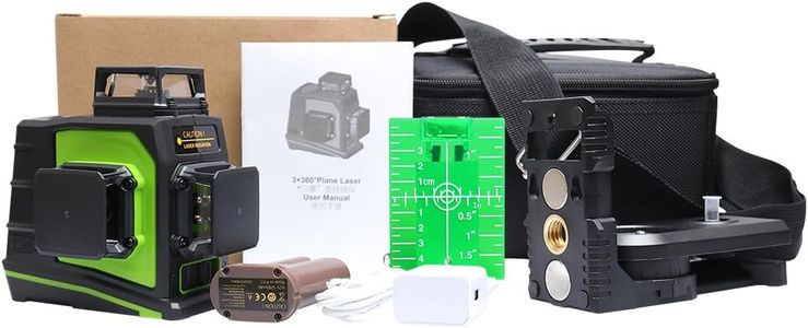Huepar 360° Green Laser Level – Self-Leveling Cross Line Tool