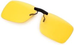 LUFF Polarized Unisex Clip on Sunglasses for Eyeglasses-Good Clip Style Sunglasses for Myopia Glasses Outdoor/Driving/Fishing S Size