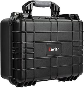 Eylar 16" Hard Gun Case IP67 Waterproof & Shock Resistant with Customizable Foam, TSA Compliant, 16 inch 13 inch 6.87 inch (Black)