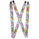 Buckle-Down Unisex-Adult's Suspender-Unicorns, Multicolor, One Size