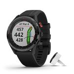 Garmin Approach S62 Bundle Premium Golf GPS Watch with 3 CT10 Club Tracking Sensors, Integrated Virtual Caddie, Mapping and Full Colour Screen, Black