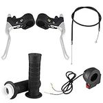 Aramox Handlebar Grips Kill On/Off Switch Throttle Brake Lever Kit for Pocket Bike Mini Motorcycle