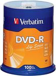 Verbatim® Life Series DVD-R Disc Spindle, Pack of 100