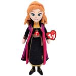 TY T02407 Disney Frozen 2 Princess Anna W/Sound-Beanie-MED, Multicolored