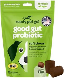 Probiotics for Dogs Enhanced with Digestive Enzymes + Prebiotics & Pumpkin | Dog Probiotics to Improve Digestion | Relieves Dog Diarrhea, Gas, Constipation, Upset Stomach | Allergy + Immune Support