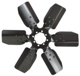 Derale 17117 Heavy Duty Fan Blade Series 1000 17" Steel Clutch Fan Standard Rotation Black