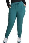 Dickies EDS Essentials Jogger Scrubs for Women, Drawstring Scrub Pants DK065, M, Hunter Green