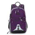 10L Small Hiking Backpack for Kids Ages 3-6 Girls Boys Under 4 feet, Mini Waterproof Outdoor Sport Travel Camping Daypack (Purple)