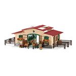 schleich 42195 Stable with horses and accessories, from 3 years, FARM WORLD - Playset, 96 pieces