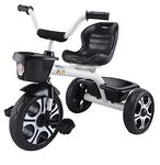 Toyzoy Comfy Lite Kids|Baby Trike|Tricycle with Dual Storage Basket for Kids|Boys|Girls Age Group 2 to 5 Years, TZ-537 (Black)