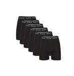 Rocky Men's Boxer Briefs Breath-Easy Cotton Fabric® Pouch Underwear, Tagless - 6-Pack (Black - Medium)