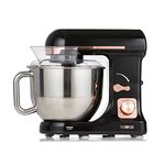 Tower T12033RG 3-in-1 5L Stand Mixer with 6 Speeds and Pulse Setting, 1000W, Rose Gold