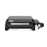 Weber Slate GP 56 cm Premium Griddle/BBQ Plancha, 2 Burners, Stick-Resistant Porcelain-Enamelled Cast Iron Cooktop, Edge-to-Edge & Dual-Zone Heating, 2270 cm² Cooking Surface, Black