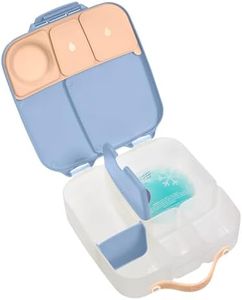 b.box Lunch Box para Niños | Fiambrera Infantil Bento Grande con 4 Compartimentos (2 Herméticos), Separador Extraíble, Bolsa de Gel Frío | Fiambrera para Niños Ideal para Escuela | 3+ Años | 1 L