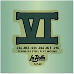 La Bella 767-6F Bass VI stainless s