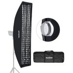 Godox 50cm x 130cm 19.6"x 51" Strip Beehive Honeycomb Grid Softbox Bowens Mount for Godox Flash Light and Other Studio Flash Light