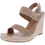 Steve Madden Women's Uri Wedge Sandal, Tan Suede, 6.5 UK