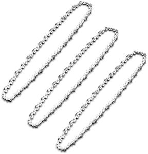 3Pcs 16 Inch Chainsaw Chain, 3/8" LP Pitch .043" Gauge 56 Drive Links,Replacement Chains for Portable Mini Chainsaw, Guide Saw Chain for Chainsaws (16"-56DL-3/8"LP .043"-3pcs)