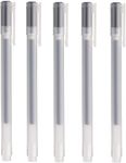 MUJI 0.5mm Gel Ink Ballpoint Pen - Black (Pack of 5)