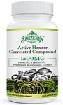 Active Hexose Correlated Compound 1500 mg Supplement, Natural 8 Mushroom Extract Supplement, Immune System, Liver Function, Natural Killer and T Cells Activity, 90 Veggie Capsules